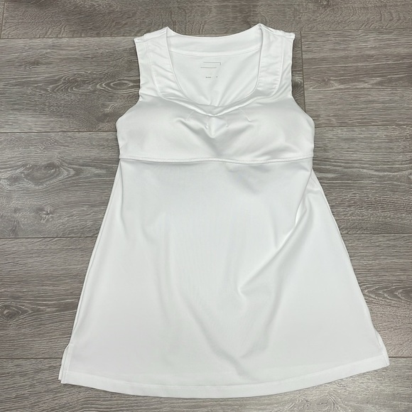 Athleta Inner Strength Built In Bra Tank Top White 36C - Picture 7 of 16
